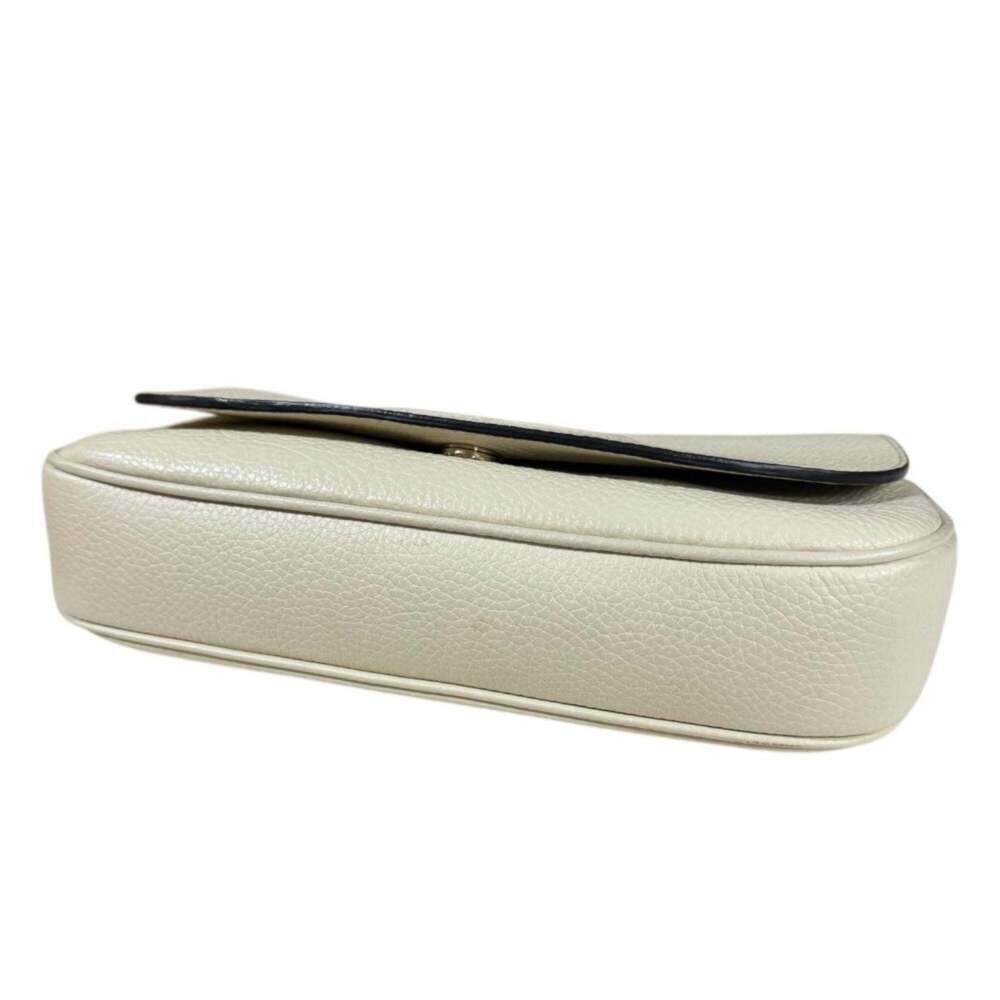 GUCCI White Leather Shoulder Bag - Picture 5 of 13